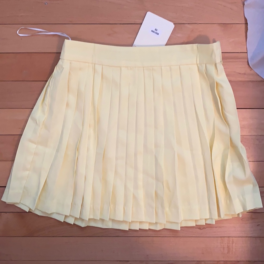 PepperMayo yellow tennis skirt